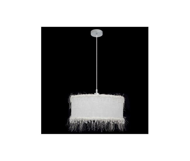 Lampara de techo metal color blanco serie hilos 40cm