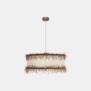 candeeiro de tecto metal cor bege serie hilos 50cm
