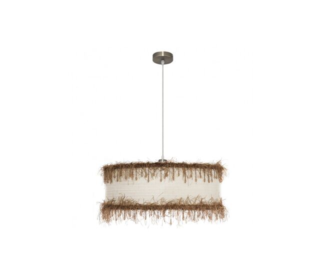 Lampara de techo metal color beige serie hilos 50cm