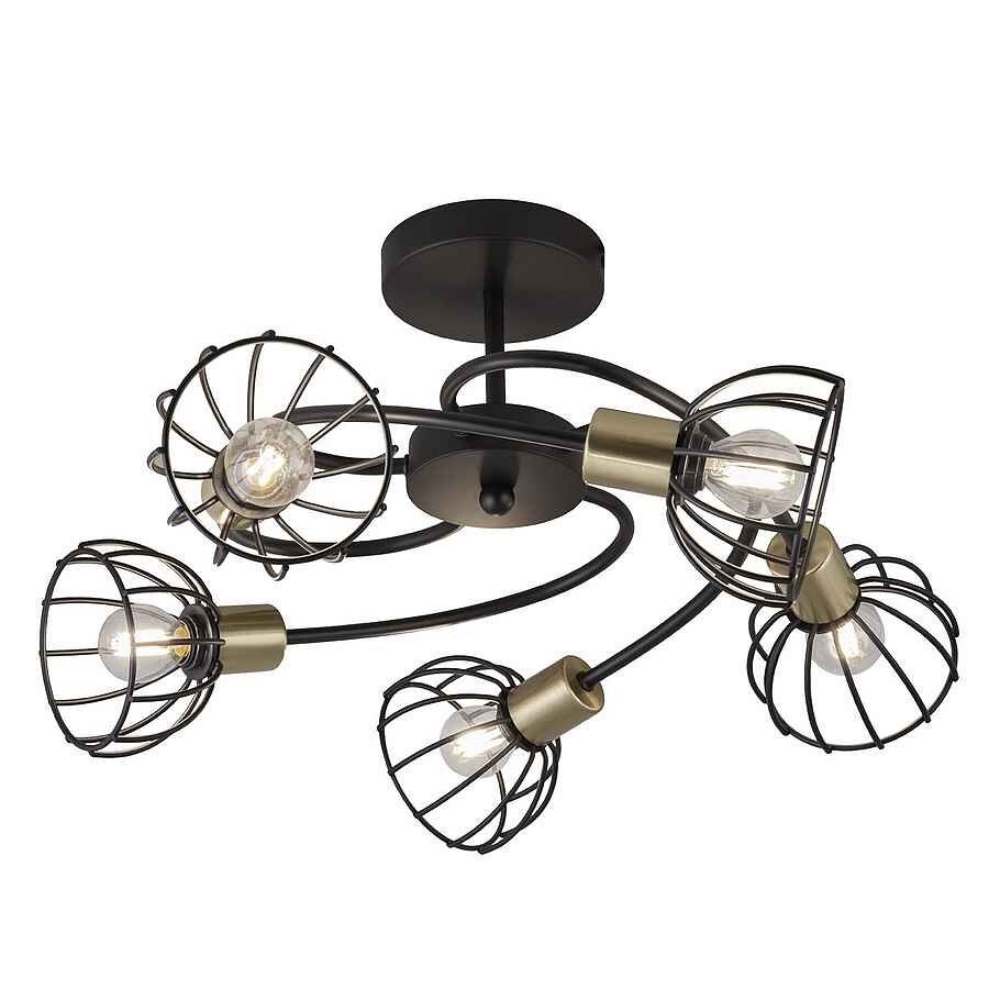 Lámpara Plafón Metal Serie Bermeo