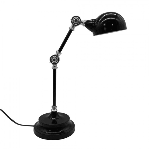 candeeiro de metal preto série adal 15cm