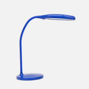 policarbonato azul flexo lâmpada turmalite série 16cm