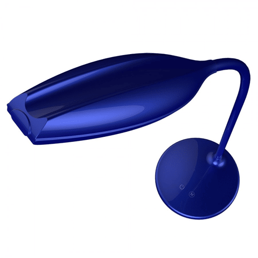 policarbonato azul flexo lâmpada turmalite série 16cm