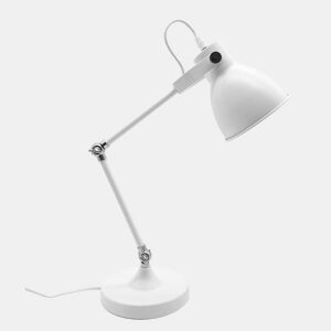 lâmpada flexográfica de metal branco série igor 15cm
