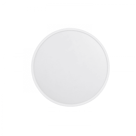 candeeiro de tecto metálico branco bilac série 60cm