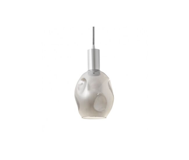 Lampara de techo metal color cromo serie meteoro 15cm