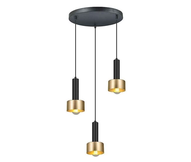 Lampara de techo aluminio color dorado serie allende 35cm