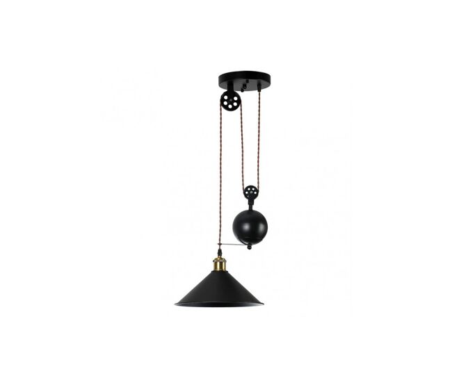 Lampara de techo metal color negro serie triguero 29.5cm