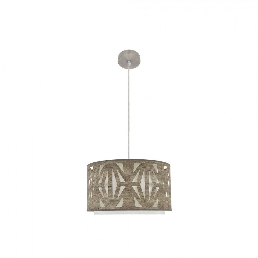 Colgante policarbonato color niquel serie katerina 40cm