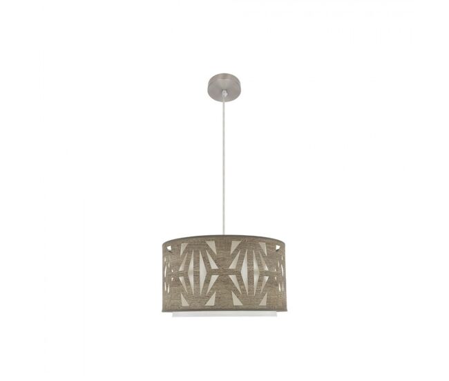 Colgante policarbonato color niquel serie katerina 40cm