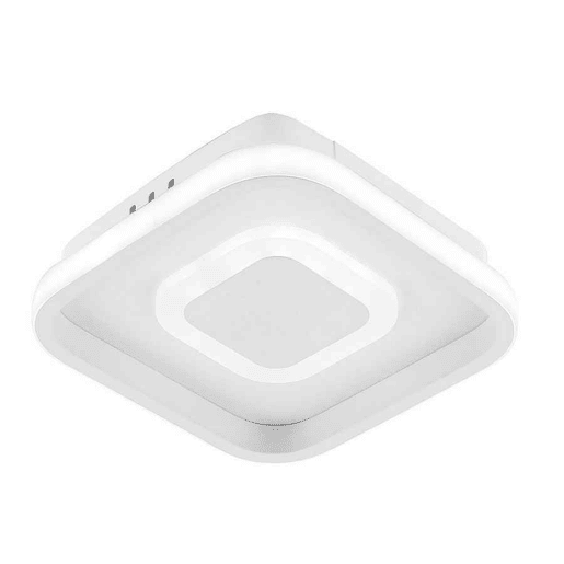 candeeiro de tecto metálico série cor branca elma 21cm