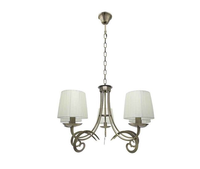 Lampara de techo metal color dorado serie luxor 61cm