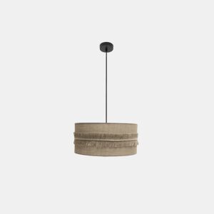 pendente têxtil cor bege série kala 50cm