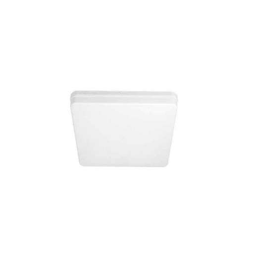 candeeiro de tecto led em policarbonato cor branca serie futuro 15cm