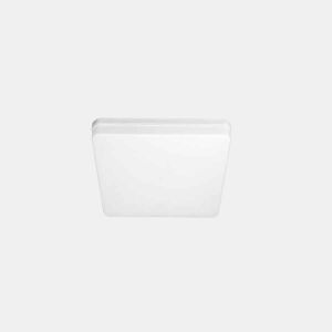 candeeiro de tecto led em policarbonato cor branca serie futuro 15cm