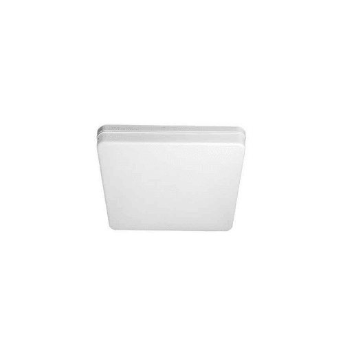 candeeiro de tecto led em policarbonato cor branca serie futuro 15cm