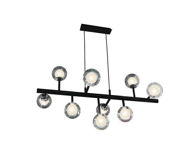 Lampara de techo metal color negro serie altais 92cm