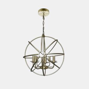 pendente em metal dourado série arnês 52cm