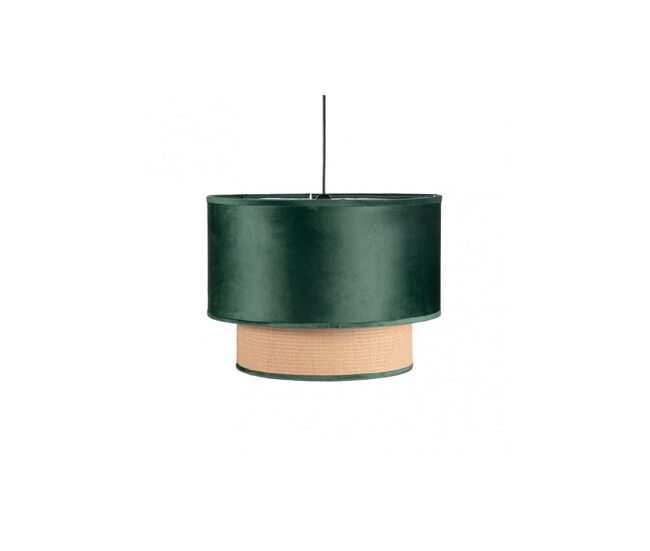 Lampara de techo textil color verde serie nerva 40cm