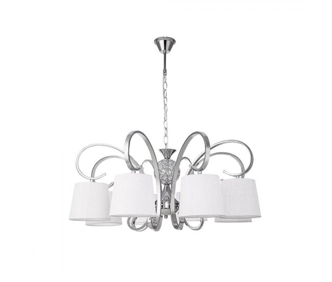 Lampara de techo metal color cromo serie bogota 75cm