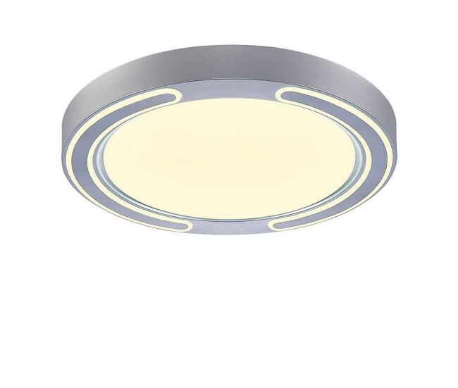 Plafon policarbonato color plata serie asher 50cm