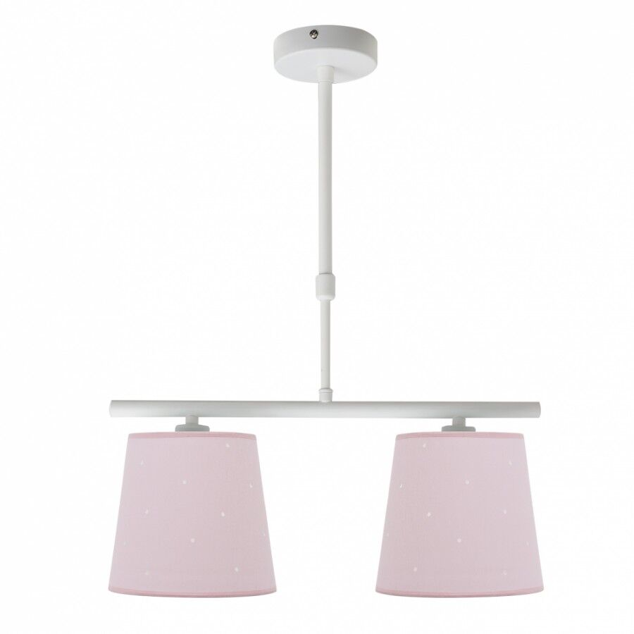 Lampara de techo metal color rosa serie consciencia 39cm