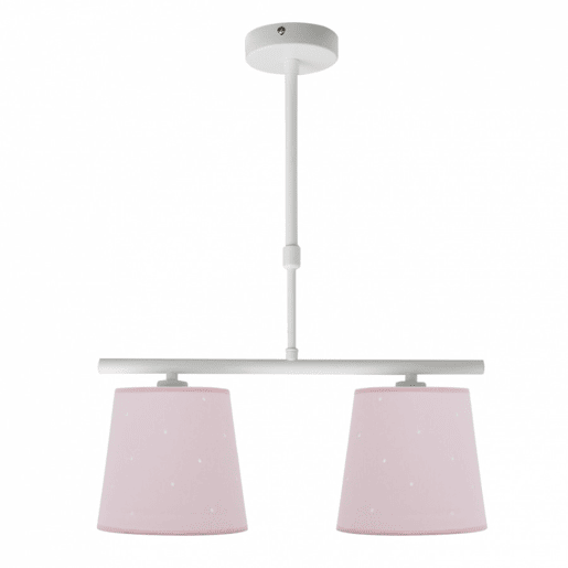 candeeiro de tecto rosa metal série consciência 39cm