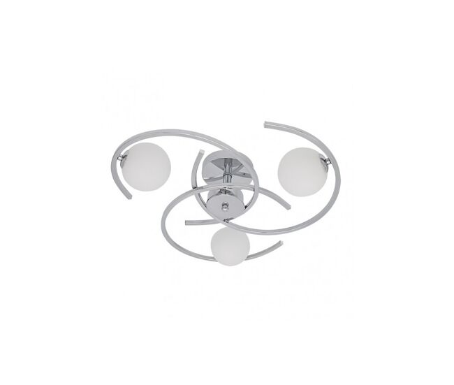 Lampara plafon metal color cromo serie conil 51cm
