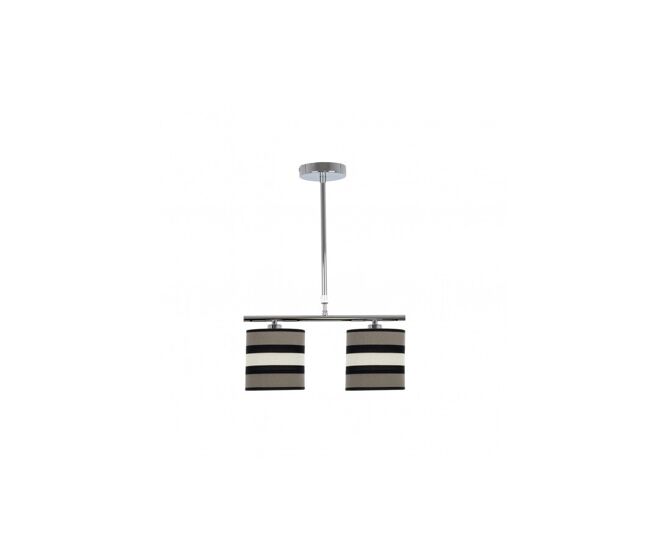 Lampara de techo metal color cromo serie karla 43cm