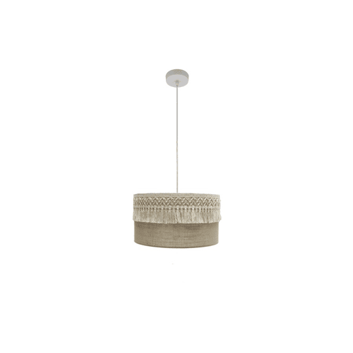 pendente têxtil cor bege série aekaterina 40cm