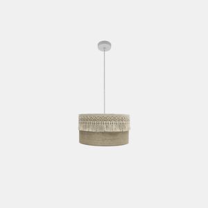 pendente têxtil cor bege série aekaterina 40cm