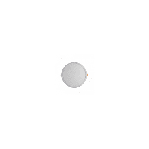 luminária embutida de alumínio cor branca série lejania 17,5cm
