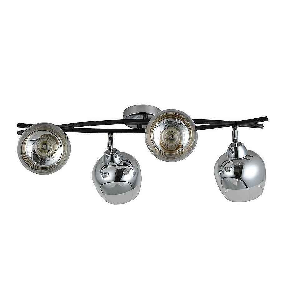 Regleta metal color cromo serie denali 60cm