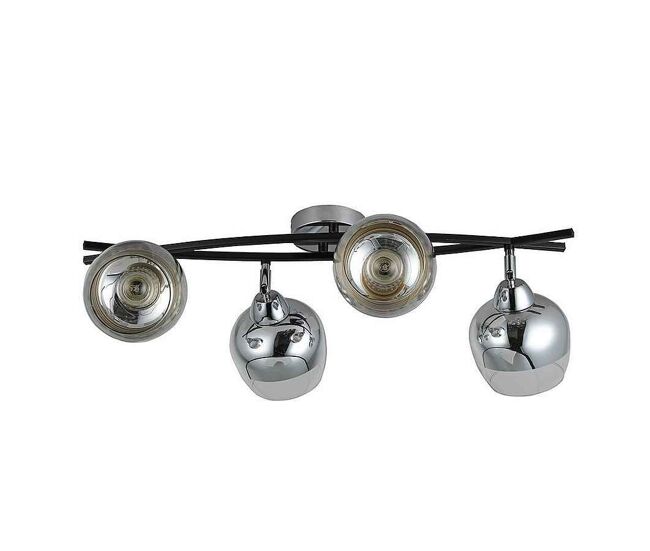Regleta metal color cromo serie denali 60cm