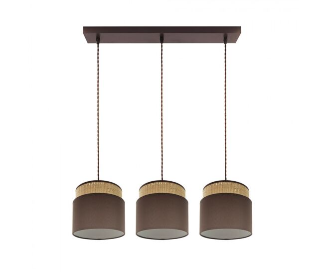 Lampara de techo metal color marron serie kandy 68cm