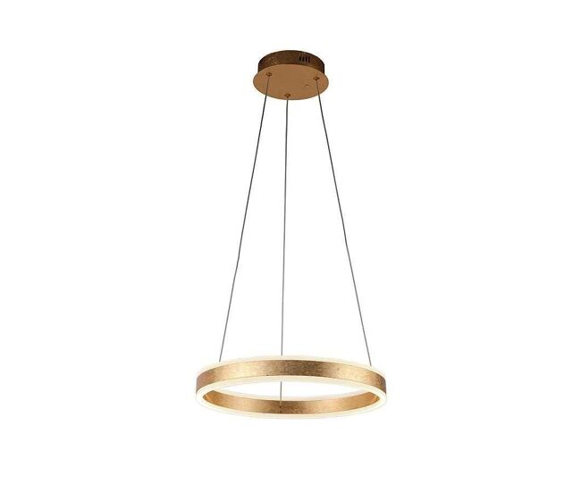 Lampara de techo aluminio color dorado serie helia 50cm