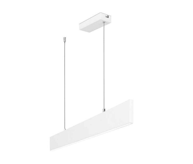 Colgante aluminio color blanco serie thin 91.5cm