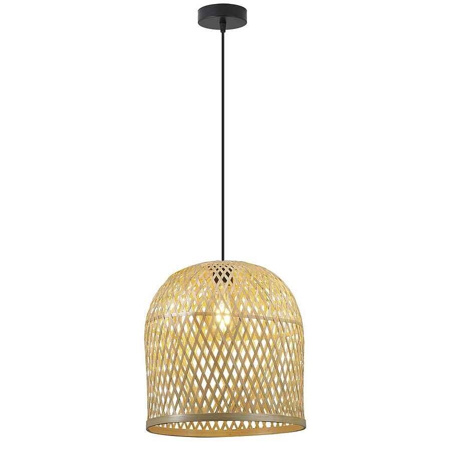 Lámpara De Techo Rattan Serie Florian