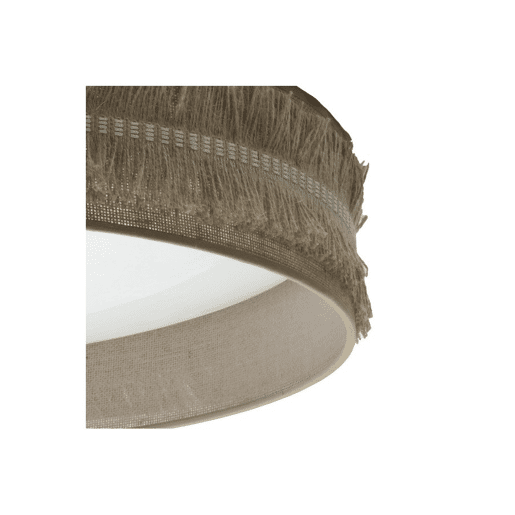 candeeiro de tecto têxtil bege série kala 59cm candeeiro de tecto têxtil bege série kala 59cm