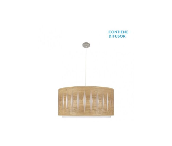 Colgante metal color niquel serie alexandra 60cm