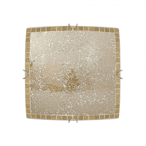 candeeiro de tecto em metal dourado série tenor 30cm