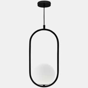 pendente de metal cor preta série aimee 20cm
