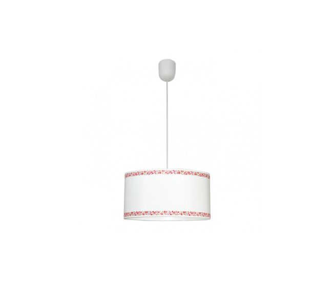 Lampara de techo metal color rosa serie cenefa 35cm