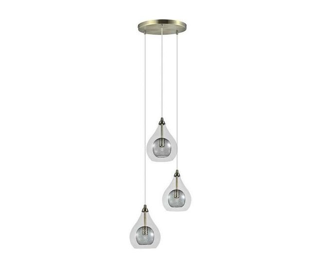 Lampara de techo metal color dorado serie lhasa 30cm