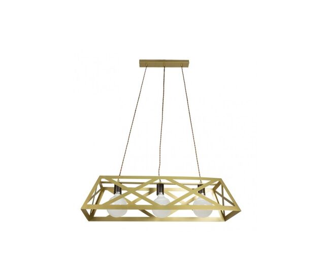 Lampara de techo metal color dorado serie melli 85cm