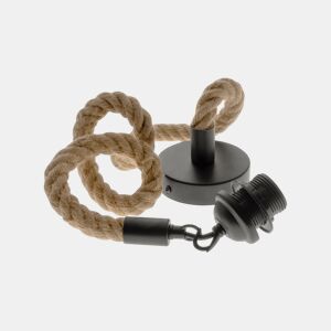 pendente de fibras naturais bege série cremilda 10cm