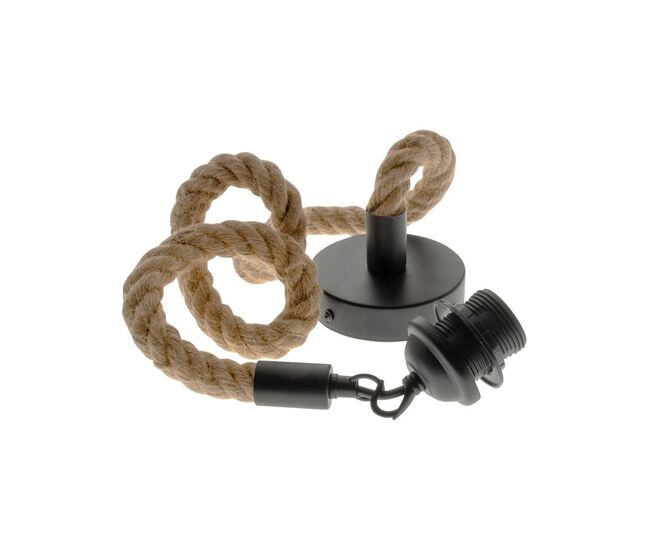 Colgante fibras naturales color beige serie cremilda 10cm