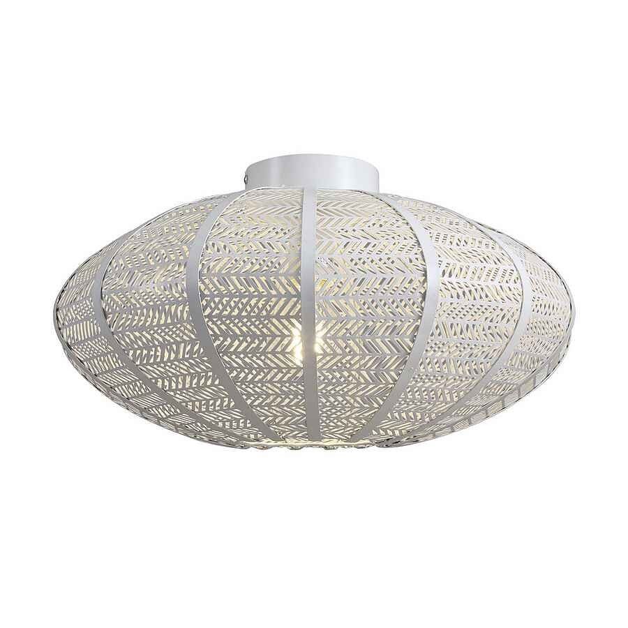 Lampara plafon metal color blanco serie simon 42cm