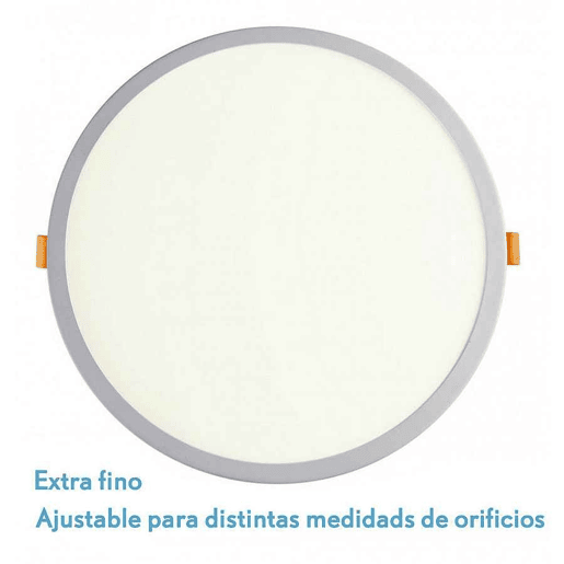 luminária embutida metálica cor branca lejania série 23cm