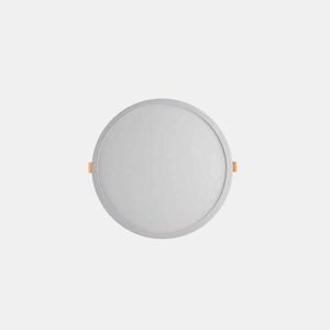 luminária embutida de alumínio branco cor série lejania 12cm